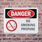 Signmission No Smoking Propane Danger Sign, Plastic, 10in W x 7in L, 2PK OS-2PACK-DS-P-710-L-1489 - alternate 5